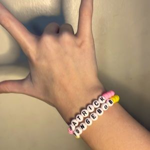 spongebob + patrick bracelet